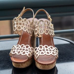 Tory Burch Wedge Sandal Size 10